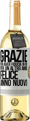 29,95 € Spedizione Gratuita | Vino bianco Edizione WHITE Grazie per aver fiducia in noi per un altro anno. Felice anno nuovo Etichetta Bianca. Etichetta personalizzabile Vino giovane Raccogliere 2024 Verdejo