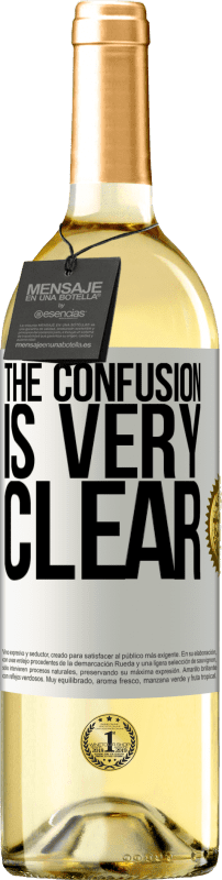 29,95 € Free Shipping | White Wine WHITE Edition The confusion is very clear White Label. Customizable label Young wine Harvest 2024 Verdejo