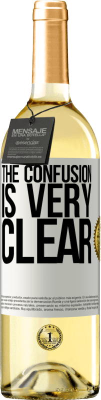 29,95 € Free Shipping | White Wine WHITE Edition The confusion is very clear White Label. Customizable label Young wine Harvest 2025 Verdejo