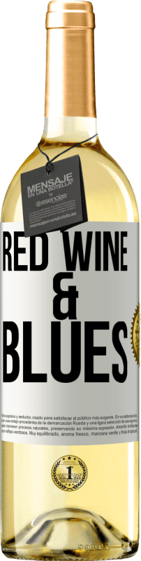 29,95 € 免费送货 | 白葡萄酒 WHITE版 Red wine & Blues 白标. 可自定义的标签 青年酒 收成 2025 Verdejo