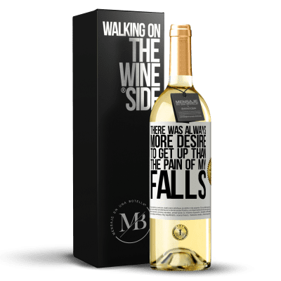 «There was always more desire to get up than the pain of my falls» WHITE Edition