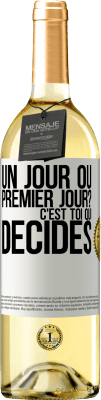 29,95 € Envoi gratuit | Vin blanc Édition WHITE Un jour ou premier jour? C'est toi qui décides Étiquette Blanche. Étiquette personnalisable Vin jeune Récolte 2023 Verdejo