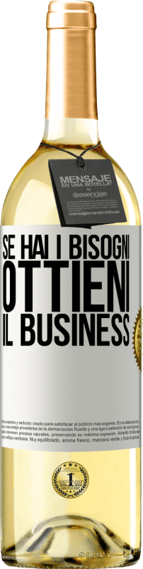 29,95 € Spedizione Gratuita | Vino bianco Edizione WHITE Se hai i bisogni, ottieni il business Etichetta Bianca. Etichetta personalizzabile Vino giovane Raccogliere 2024 Verdejo