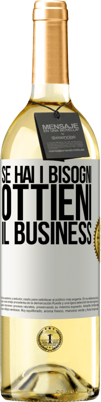 29,95 € Spedizione Gratuita | Vino bianco Edizione WHITE Se hai i bisogni, ottieni il business Etichetta Bianca. Etichetta personalizzabile Vino giovane Raccogliere 2025 Verdejo