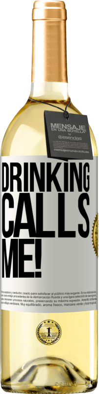 29,95 € Free Shipping | White Wine WHITE Edition drinking calls me! White Label. Customizable label Young wine Harvest 2024 Verdejo