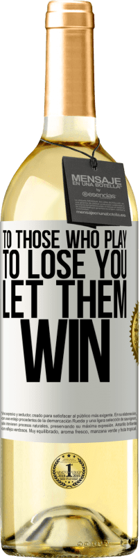 29,95 € 送料無料 | 白ワイン WHITEエディション あなたを失うために遊ぶ人に、彼らに勝てましょう ホワイトラベル. カスタマイズ可能なラベル 若いワイン 収穫 2023 Verdejo