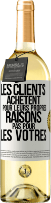 29,95 € Envoi gratuit | Vin blanc Édition WHITE Les clients achètent pour leurs propres raisons pas pour les vôtres Étiquette Blanche. Étiquette personnalisable Vin jeune Récolte 2023 Verdejo