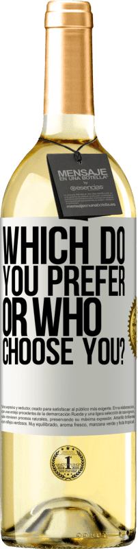 29,95 € Free Shipping | White Wine WHITE Edition which do you prefer, or who choose you? White Label. Customizable label Young wine Harvest 2024 Verdejo