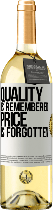 29,95 € 免费送货 | 白葡萄酒 WHITE版 记住质量，忘记价格 白标. 可自定义的标签 青年酒 收成 2023 Verdejo