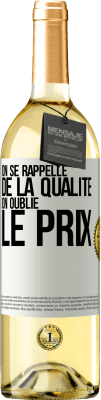 29,95 € Envoi gratuit | Vin blanc Édition WHITE On se rappelle de la qualité, on oublie le prix Étiquette Blanche. Étiquette personnalisable Vin jeune Récolte 2024 Verdejo