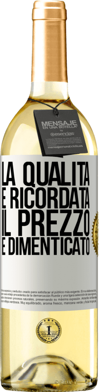 29,95 € Spedizione Gratuita | Vino bianco Edizione WHITE La qualità è ricordata, il prezzo è dimenticato Etichetta Bianca. Etichetta personalizzabile Vino giovane Raccogliere 2024 Verdejo