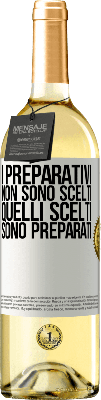 29,95 € Spedizione Gratuita | Vino bianco Edizione WHITE I preparativi non sono scelti, quelli scelti sono preparati Etichetta Bianca. Etichetta personalizzabile Vino giovane Raccogliere 2024 Verdejo