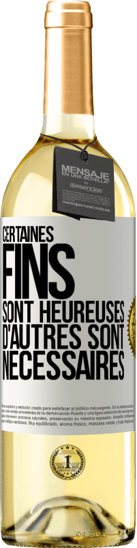 29,95 € Envoi gratuit | Vin blanc Édition WHITE Certaines fins sont heureuses. D'autres sont nécessaires Étiquette Blanche. Étiquette personnalisable Vin jeune Récolte 2024 Verdejo