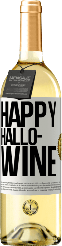 29,95 € Spedizione Gratuita | Vino bianco Edizione WHITE Happy Hallo-Wine Etichetta Bianca. Etichetta personalizzabile Vino giovane Raccogliere 2023 Verdejo