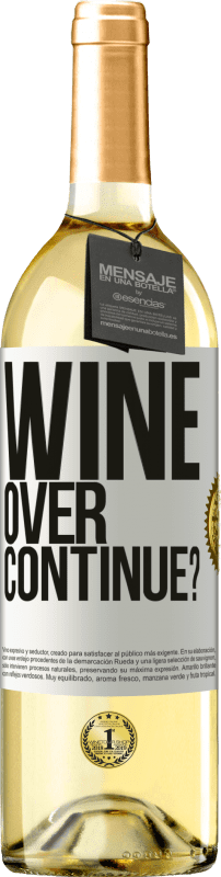29,95 € Envío gratis | Vino Blanco Edición WHITE Wine over. Continue? Etiqueta Blanca. Etiqueta personalizable Vino joven Cosecha 2023 Verdejo