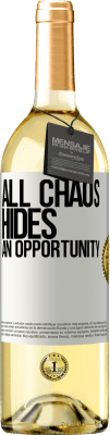 29,95 € Free Shipping | White Wine WHITE Edition All chaos hides an opportunity White Label. Customizable label Young wine Harvest 2023 Verdejo