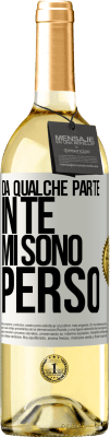 29,95 € Spedizione Gratuita | Vino bianco Edizione WHITE Da qualche parte in te mi sono perso Etichetta Bianca. Etichetta personalizzabile Vino giovane Raccogliere 2025 Verdejo
