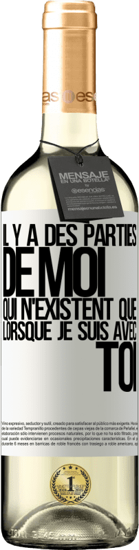 29,95 € Envoi gratuit | Vin blanc Édition WHITE Il y a des parties de moi qui n'existent que lorsque je suis avec toi Étiquette Blanche. Étiquette personnalisable Vin jeune Récolte 2024 Verdejo