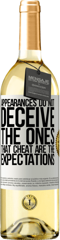 29,95 € Free Shipping | White Wine WHITE Edition Appearances do not deceive. The ones that cheat are the expectations White Label. Customizable label Young wine Harvest 2023 Verdejo