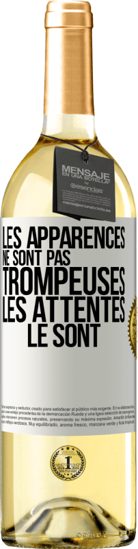 29,95 € Envoi gratuit | Vin blanc Édition WHITE Les apparences ne sont pas trompeuses. Les attentes le sont Étiquette Blanche. Étiquette personnalisable Vin jeune Récolte 2024 Verdejo