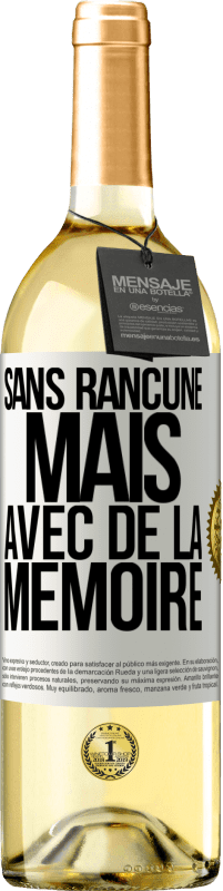 29,95 € Envoi gratuit | Vin blanc Édition WHITE Sans rancune mais avec de la mémoire Étiquette Blanche. Étiquette personnalisable Vin jeune Récolte 2024 Verdejo