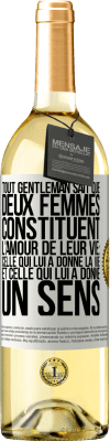 29,95 € Envoi gratuit | Vin blanc Édition WHITE Tout gentleman sait que deux femmes constituent l'amour de leur vie: celle qui lui a donné la vie et celle qui lui a donné un se Étiquette Blanche. Étiquette personnalisable Vin jeune Récolte 2023 Verdejo