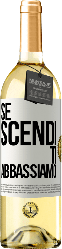 29,95 € Spedizione Gratuita | Vino bianco Edizione WHITE Se scendi, ti abbassiamo Etichetta Bianca. Etichetta personalizzabile Vino giovane Raccogliere 2024 Verdejo