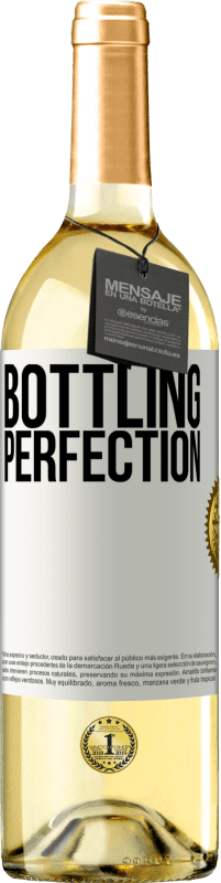 29,95 € Envío gratis | Vino Blanco Edición WHITE Bottling perfection Etiqueta Blanca. Etiqueta personalizable Vino joven Cosecha 2023 Verdejo