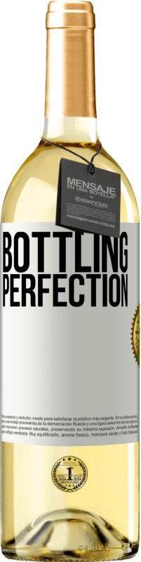 29,95 € Envío gratis | Vino Blanco Edición WHITE Bottling perfection Etiqueta Blanca. Etiqueta personalizable Vino joven Cosecha 2024 Verdejo