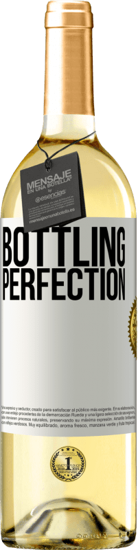 29,95 € Kostenloser Versand | Weißwein WHITE Ausgabe Bottling perfection Weißes Etikett. Anpassbares Etikett Junger Wein Ernte 2023 Verdejo