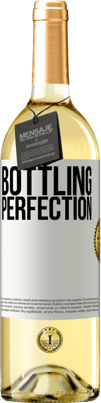 29,95 € Kostenloser Versand | Weißwein WHITE Ausgabe Bottling perfection Weißes Etikett. Anpassbares Etikett Junger Wein Ernte 2024 Verdejo