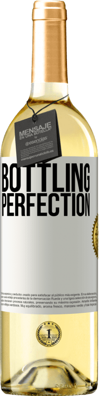 29,95 € Kostenloser Versand | Weißwein WHITE Ausgabe Bottling perfection Weißes Etikett. Anpassbares Etikett Junger Wein Ernte 2025 Verdejo