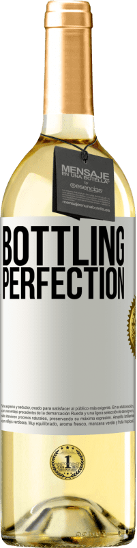29,95 € Envio grátis | Vinho branco Edição WHITE Bottling perfection Etiqueta Branca. Etiqueta personalizável Vinho jovem Colheita 2023 Verdejo
