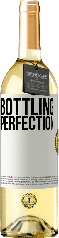 29,95 € Envio grátis | Vinho branco Edição WHITE Bottling perfection Etiqueta Branca. Etiqueta personalizável Vinho jovem Colheita 2024 Verdejo