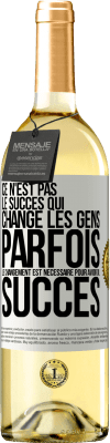 29,95 € Envoi gratuit | Vin blanc Édition WHITE Ce n'est pas le succès qui change les gens. Parfois le changement est nécessaire pour avoir du succès Étiquette Blanche. Étiquette personnalisable Vin jeune Récolte 2023 Verdejo