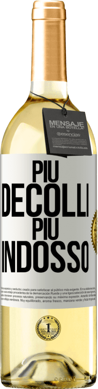 29,95 € Spedizione Gratuita | Vino bianco Edizione WHITE Più decolli, più indosso Etichetta Bianca. Etichetta personalizzabile Vino giovane Raccogliere 2024 Verdejo