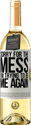 29,95 € 送料無料 | 白ワイン WHITEエディション 混乱してごめんなさい、私は再び私になろうとしている ホワイトラベル. カスタマイズ可能なラベル 若いワイン 収穫 2024 Verdejo