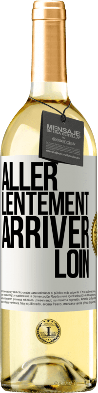 29,95 € Envoi gratuit | Vin blanc Édition WHITE Aller lentement. Arriver loin Étiquette Blanche. Étiquette personnalisable Vin jeune Récolte 2024 Verdejo