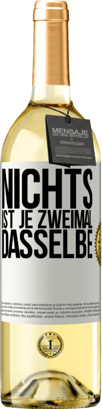 29,95 € Kostenloser Versand | Weißwein WHITE Ausgabe Nichts ist je zweimal dasselbe Weißes Etikett. Anpassbares Etikett Junger Wein Ernte 2024 Verdejo