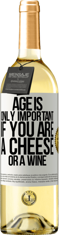 29,95 € Free Shipping | White Wine WHITE Edition Age is only important if you are a cheese or a wine White Label. Customizable label Young wine Harvest 2025 Verdejo