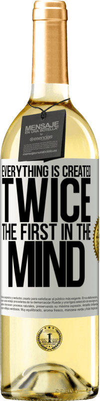 29,95 € Free Shipping | White Wine WHITE Edition Everything is created twice. The first in the mind White Label. Customizable label Young wine Harvest 2024 Verdejo