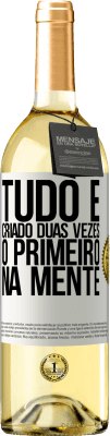 29,95 € Envio grátis | Vinho branco Edição WHITE Tudo é criado duas vezes. O primeiro na mente Etiqueta Branca. Etiqueta personalizável Vinho jovem Colheita 2023 Verdejo