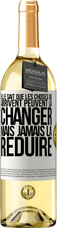 29,95 € Envoi gratuit | Vin blanc Édition WHITE Elle sait que les choses qui arrivent peuvent la changer mais jamais la réduire Étiquette Blanche. Étiquette personnalisable Vin jeune Récolte 2024 Verdejo