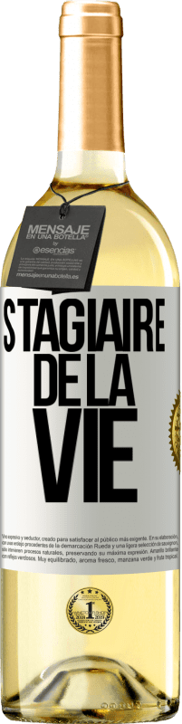 29,95 € Envoi gratuit | Vin blanc Édition WHITE Stagiaire de la vie Étiquette Blanche. Étiquette personnalisable Vin jeune Récolte 2024 Verdejo