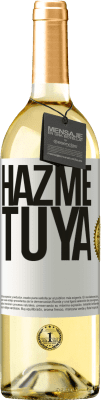 29,95 € Envío gratis | Vino Blanco Edición WHITE Hazme tuya Etiqueta Blanca. Etiqueta personalizable Vino joven Cosecha 2024 Verdejo