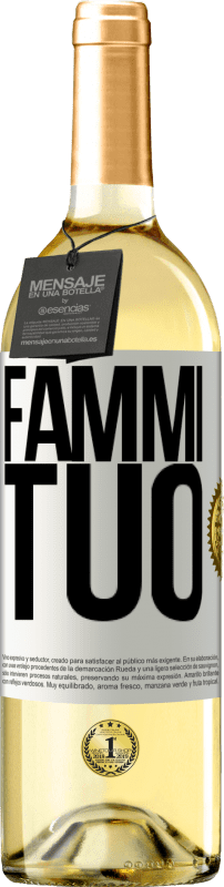 29,95 € Spedizione Gratuita | Vino bianco Edizione WHITE Fammi tuo Etichetta Bianca. Etichetta personalizzabile Vino giovane Raccogliere 2024 Verdejo