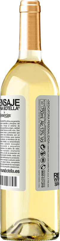 29,95 € Free Shipping | White Wine WHITE Edition Designing is an abstract activity that involves programming, projecting, communicating ... and translating the invisible White Label. Customizable label Young wine Harvest 2025 Verdejo