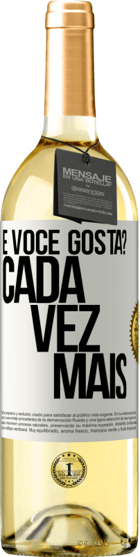 29,95 € Envio grátis | Vinho branco Edição WHITE e você gosta? Cada vez mais Etiqueta Branca. Etiqueta personalizável Vinho jovem Colheita 2024 Verdejo