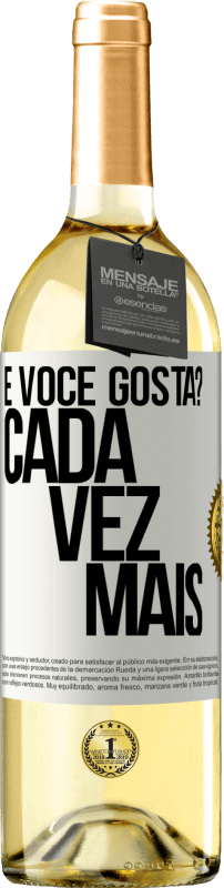 29,95 € Envio grátis | Vinho branco Edição WHITE e você gosta? Cada vez mais Etiqueta Branca. Etiqueta personalizável Vinho jovem Colheita 2025 Verdejo