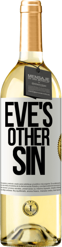 29,95 € Free Shipping | White Wine WHITE Edition Eve's other sin White Label. Customizable label Young wine Harvest 2023 Verdejo